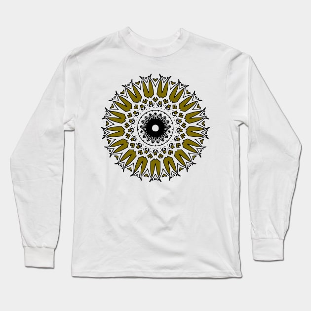 Sacred Geometry Mandala Long Sleeve T-Shirt by GR-ART